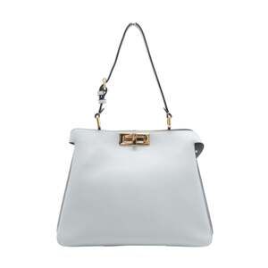 FENDI Camellia Leather Fendi Peekaboo Soft Medium Handbag 8BN353 2-Way Blue W...